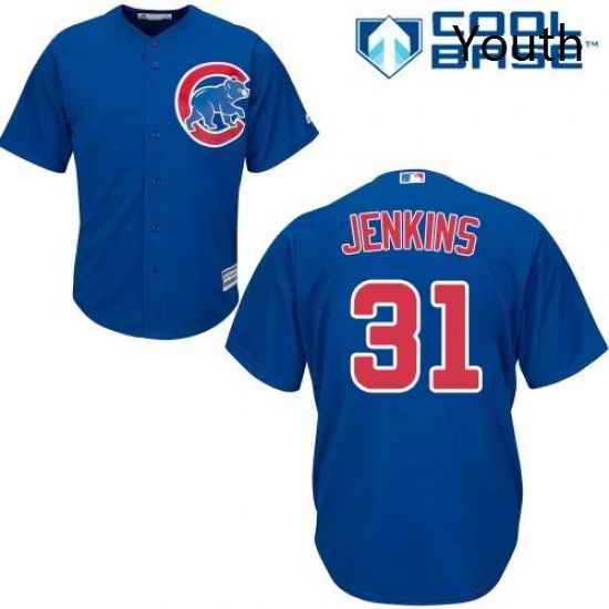 Youth Majestic Chicago Cubs 31 Fergie Jenkins Authentic Royal Blue Alternate Cool Base MLB Jersey